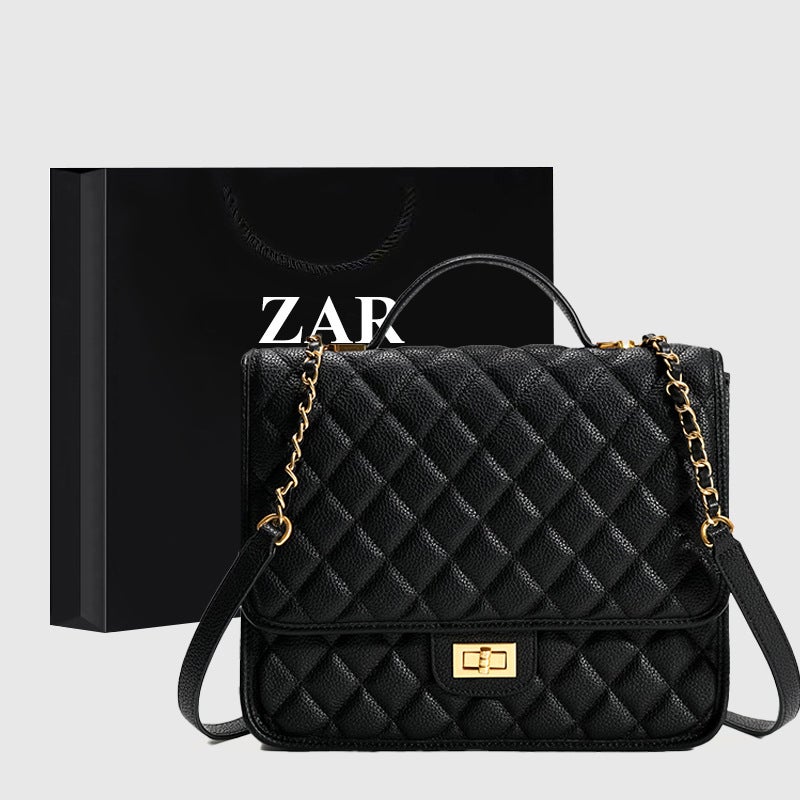 Ghana Preface Backpack Women'S New Large Capacity Commuter High-Grade Western Style Chanel Style Rhombus Handbag - Image 2