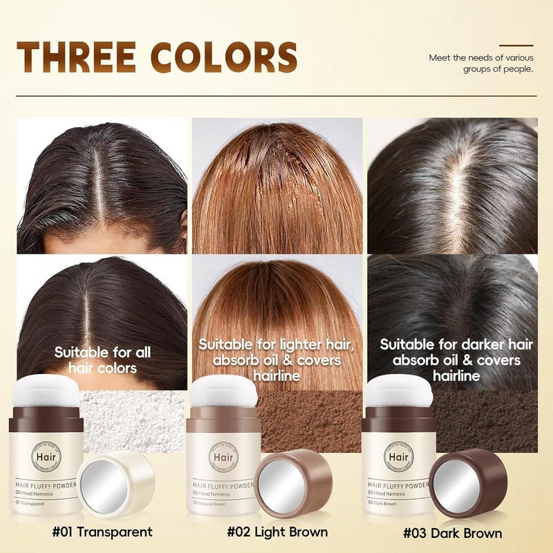 SWIUKPHE Dry Shampoo Powder, Mattifying Root Refresh for Fuller Looking Hair, Non-Aerosol, No White Cast, No Benzene, for Women and Men, 01 Transparent - Image 3