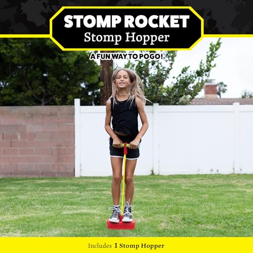 Stomp Rocket Stomp Hopper Kids Easter Basket Stuffers Jump Bounce Squeak Foam POGO Jumper for Kids Toddler Pogo Stick Soft Grips Stretchy Bands STEM Indoor Outdoor Toys for 35 Year Olds - Image 5