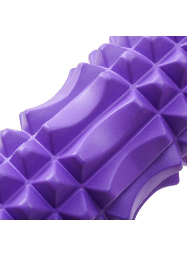 Generic Yoga Foam Roller Moon for Deep Tissue Massage Muscle with Carry Bag, Purple - Image 2