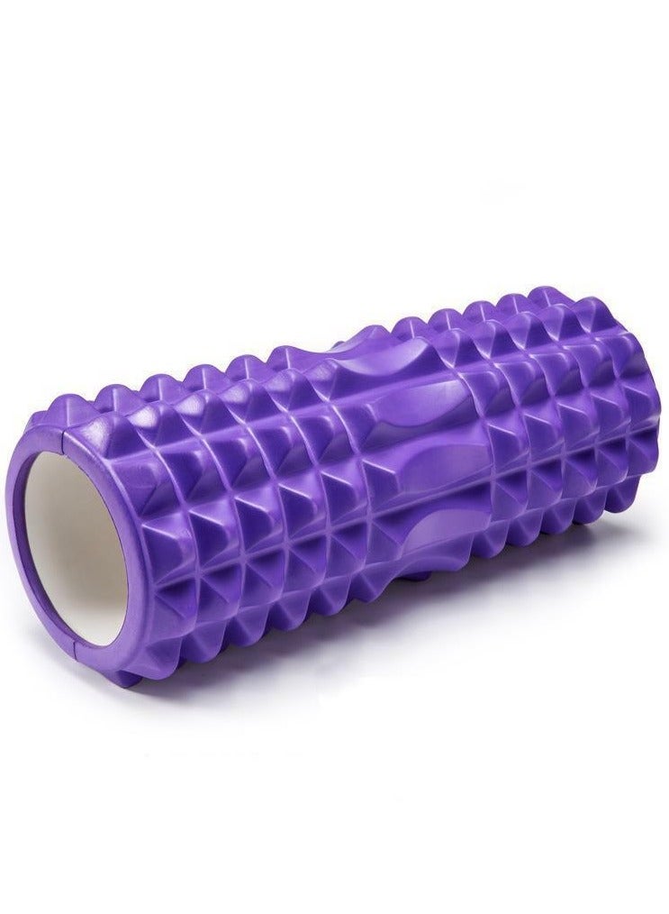 Generic Yoga Foam Roller Moon for Deep Tissue Massage Muscle with Carry Bag, Purple - Image 3
