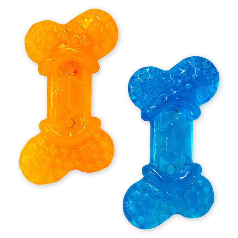 Nylabone Moderate Chew Flexi Chew Bone Peanut Butter & Bacon XX-Small/Tiny (2 Count) - Image 1