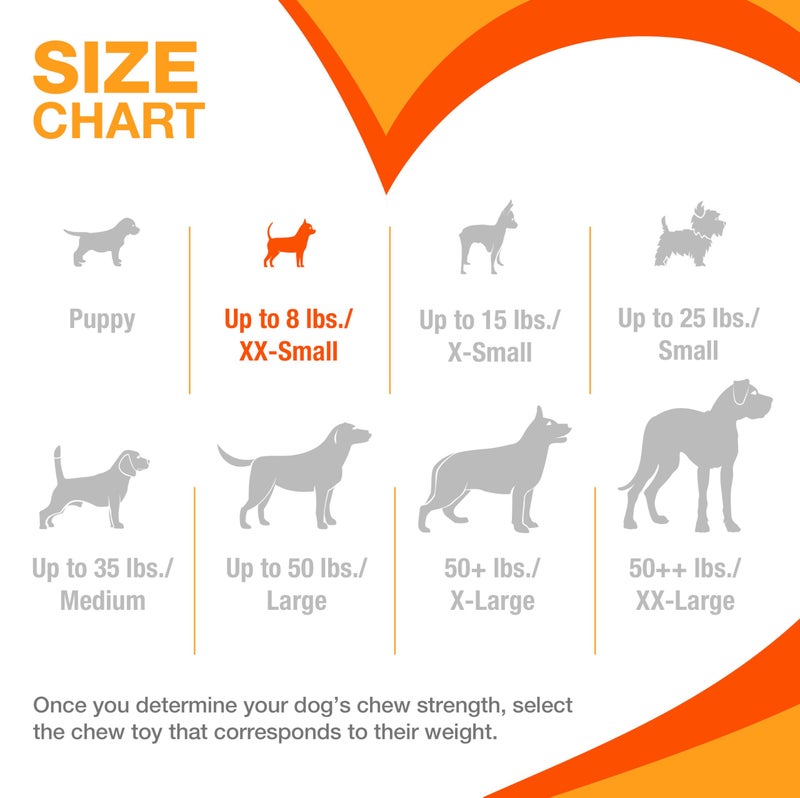 Nylabone Moderate Chew Flexi Chew Bone Peanut Butter & Bacon XX-Small/Tiny (2 Count) - Image 3