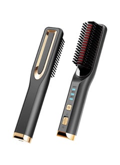General Women's Cordless Hair Straightening Brush, Negative Ion Electric Hair Straightening Brush, 30 Seconds Fast Heating, USB Rechargeable, Portable Travel Mini Hair Straightening Brush, Fast Heating  - Image 1