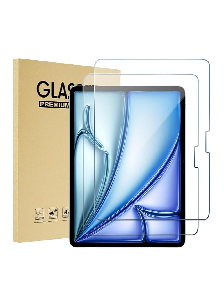 2 Pack Screen Protector for iPad Air 11 Inch 2024 Tempered Glass Film - Image 1