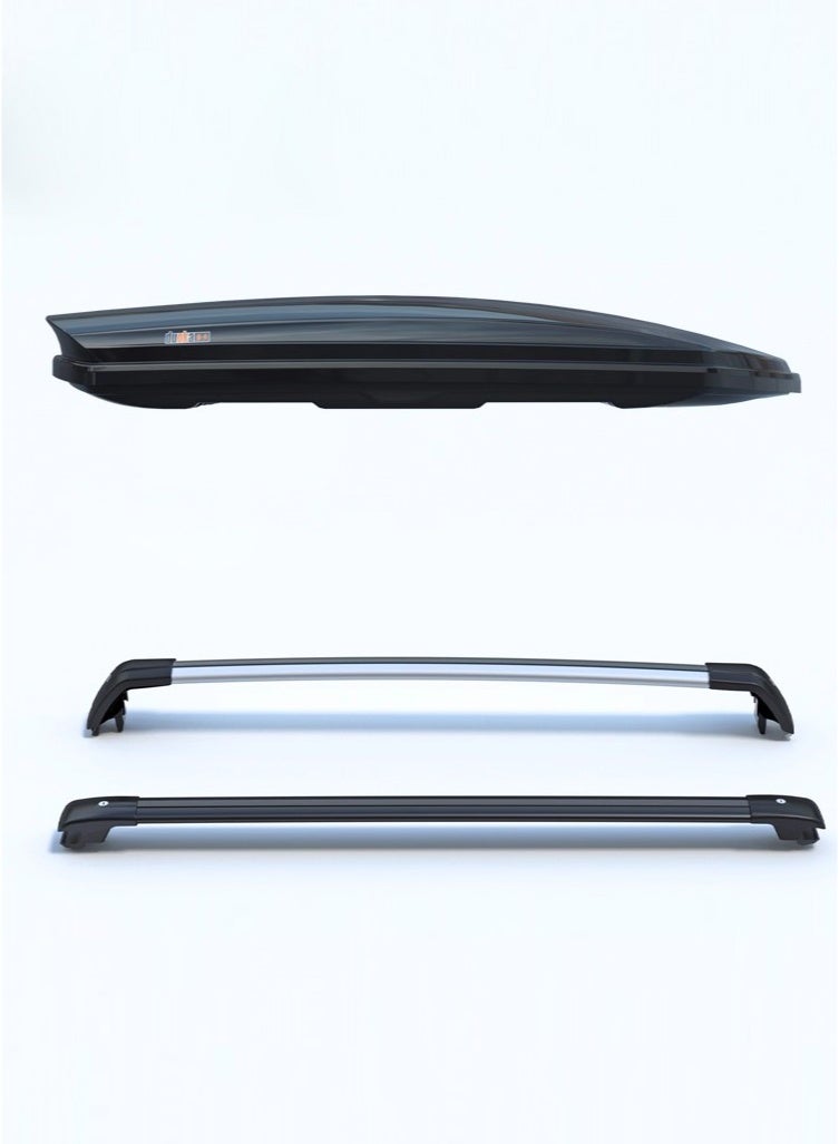 Roof luggage compartment, ultra-thin large capacity SUV, car mounted roof box, travel box, luggage rack, General Motors roof cargo transport box, car organizer travel box - Image 1