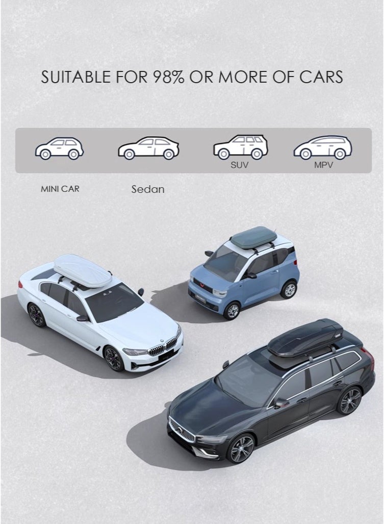 Roof luggage compartment, ultra-thin large capacity SUV, car mounted roof box, travel box, luggage rack, General Motors roof cargo transport box, car organizer travel box - Image 4