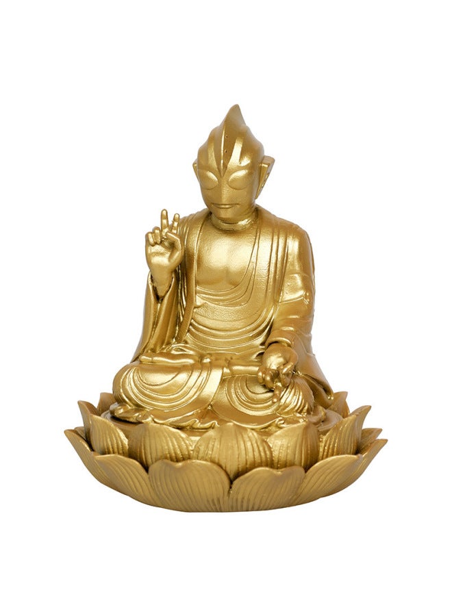 Buddha Of Light Sakyamuni COS Buddha Sitting Posture I Oo Mercy With Lotus Base Animation Hand-made Model 