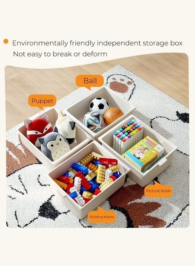 moon-life1 4-Tier Kids Toy Storage Organizer with 12 Removable Bins – Deluxe Toy Rack for Playroom, Bedroom, Nursery, Daycare - Image 5