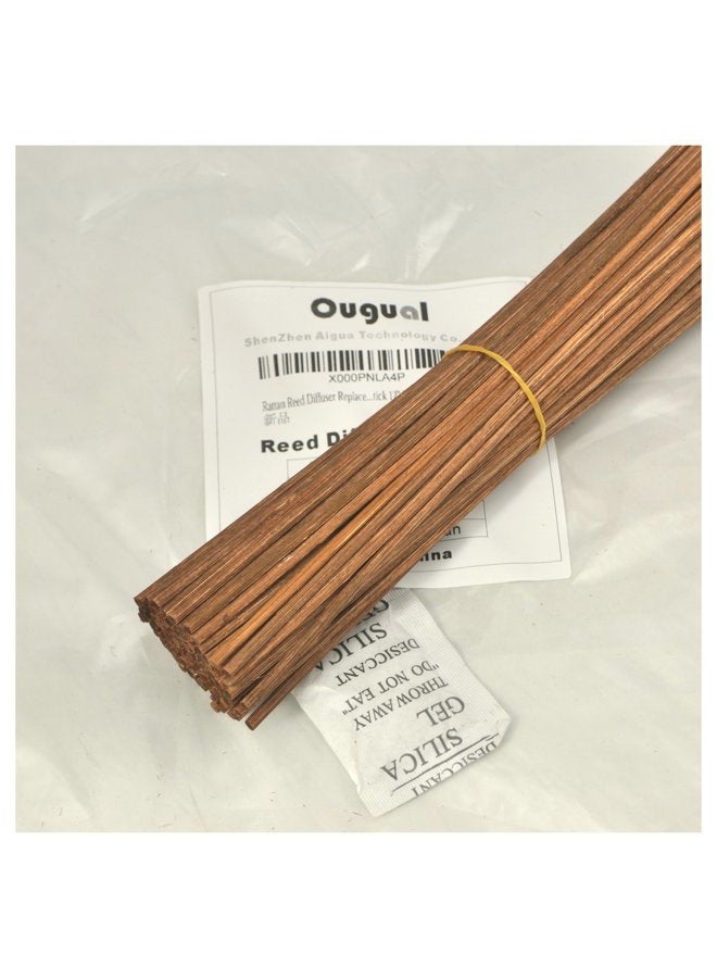 Ougual 100 Pieces Rattan Reed Diffuser Replacement Refill Sticks 12"(30cmx3mm, Brown) - Image 4