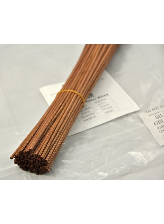 Ougual 100 Pieces Rattan Reed Diffuser Replacement Refill Sticks 12"(30cmx3mm, Brown) - Image 3