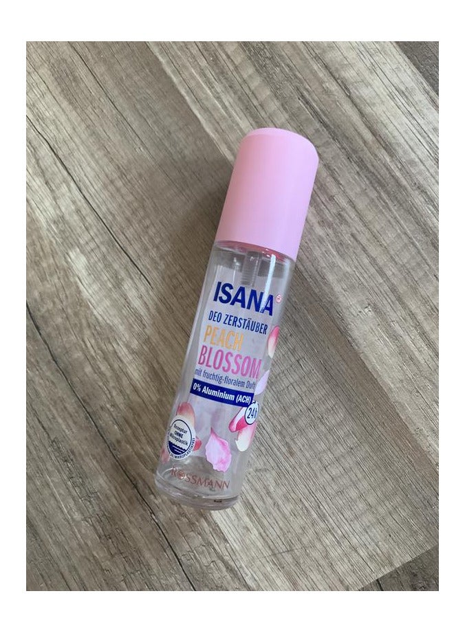 ROSSMANN German Brand, ISANA Deo atomizer Peach Blossom - Long-Lasting 24-Hour Protection with Peach & Rose Scent, 75ml - Image 3