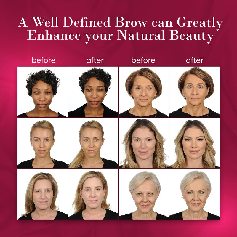 YBF Beauty Eyebrow Pencil - Universal Automatic Brow Pencil With Spoolie Brush - Perfect Eyebrow Makeup Shaper and Filler For Women - All Hair Colors & Skin Tones - Taupe Eyebrow Liner - 2 Pack - Image 4