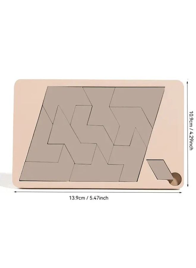 Impossible Puzzle Parallelogram Challenging 3D Brain Teaser Geometric Interlocking Pieces - Image 1