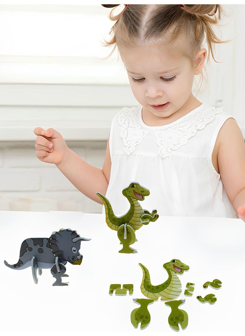 KutuTR Notpa 3D Puzzle Set Dinosaurs for Children 10 Separate Dinosaur Figures  - Image 1