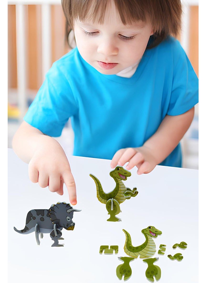 KutuTR Notpa 3D Puzzle Set Dinosaurs for Children 10 Separate Dinosaur Figures  - Image 3