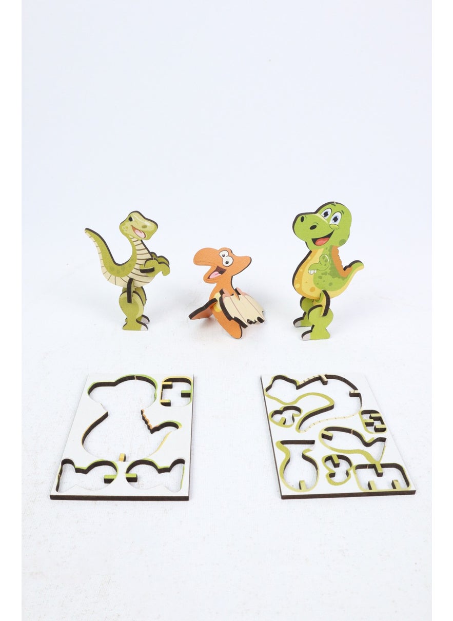 KutuTR Notpa 3D Puzzle Set Dinosaurs for Children 10 Separate Dinosaur Figures  - Image 4