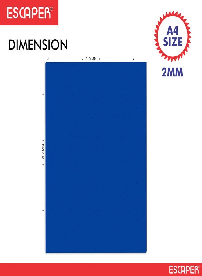 ESCAPER EVA Foam Sheet for Craft and Projects, A4 Size, 1mm Thick, Assorted Colours, Non-Adhesive Foam Sheets for DIY, Scrapbooking, Art and School Crafts (Pack Of 10) - Image 2