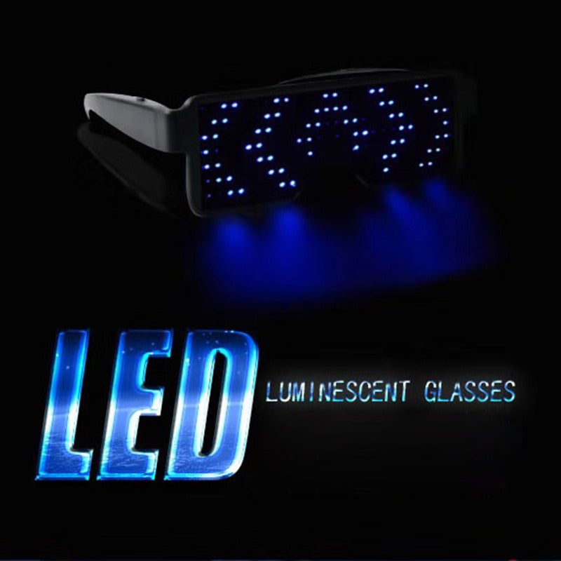 LED Light Glasses: 164 Long-Life LED Beads 8 Light Patterns - USB Chargeable Flexible ABS Plastic Louver Design Luminous Eyeglasses for Bar Club KTV Party Costumes - Image 5