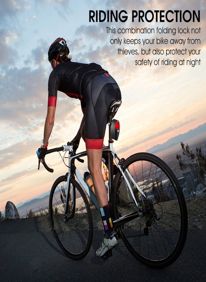 WEST BIKING Bicycle Password Lock Folding Lock Bicycle Chains Lock Cycling Equipment Bike Lock Bicycle Password Lock - Image 4