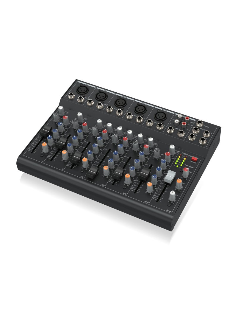 behringer خلاط تناظري من Behringer مزود بـ 10 مداخل و5 ميكروفونات مسبقة التضخيم وتشغيل اختياري بالبطارية - Image 3