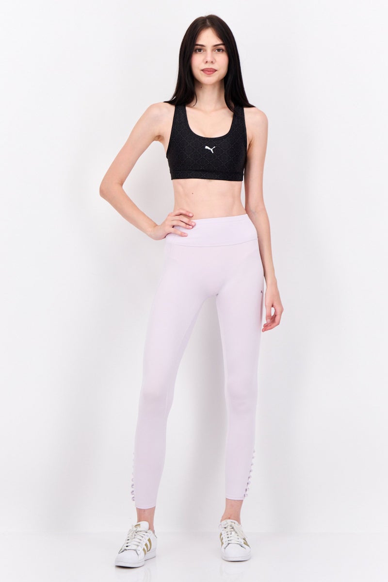 PUMA Women Brand Logo Padded Sports Bra, Black - Image 3