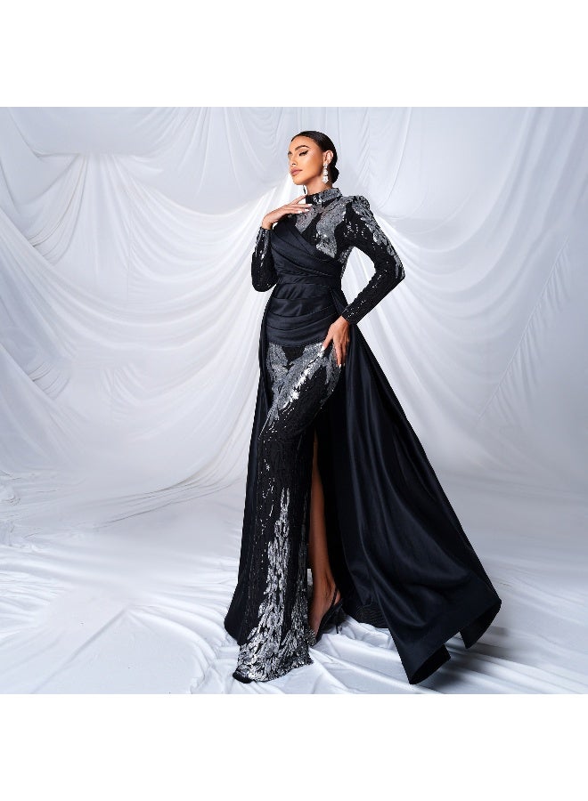 Madam Uniq Sequin Detail Gown - Image 3