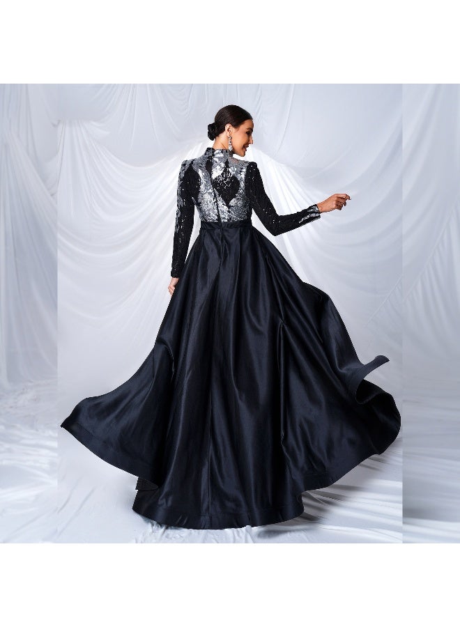 Madam Uniq Sequin Detail Gown - Image 2