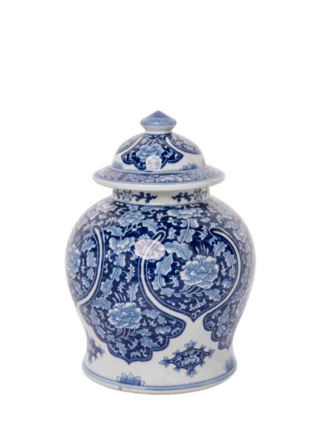 Gulf Flowers Ceramic  Chinoiserie Vase for Home Décor, Table Décor Living Room Décor, Shelf Décor 