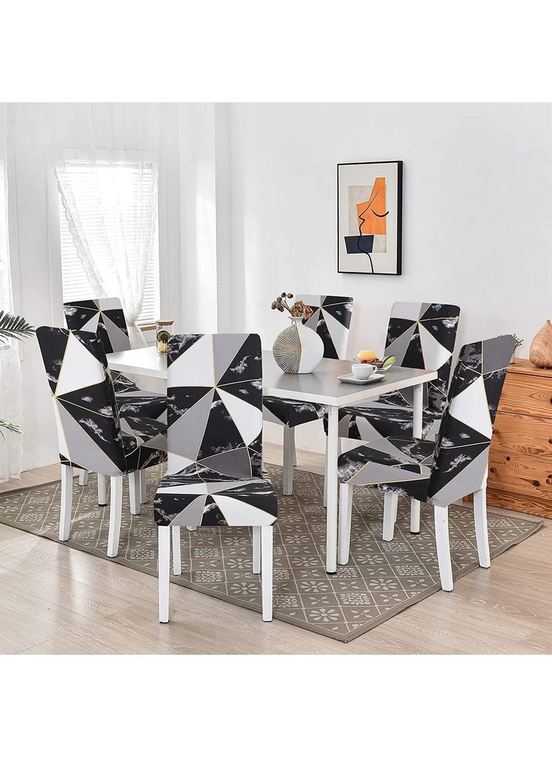 Cloud Search Cloud Search Polyester Dinning Table Chair Cover Stretchable Dining Table Cover Removable Washable Chair Cover Seat Protector Slipcover  - Image 3