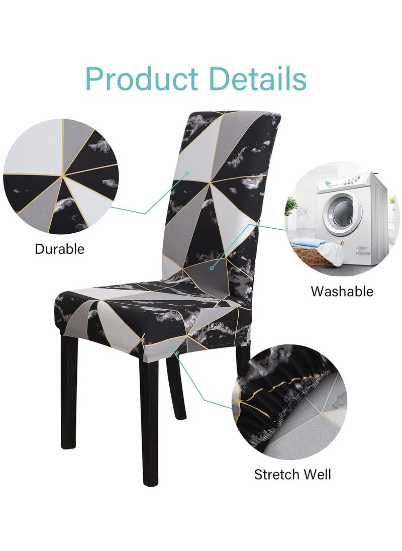 Cloud Search Cloud Search Polyester Dinning Table Chair Cover Stretchable Dining Table Cover Removable Washable Chair Cover Seat Protector Slipcover  - Image 4