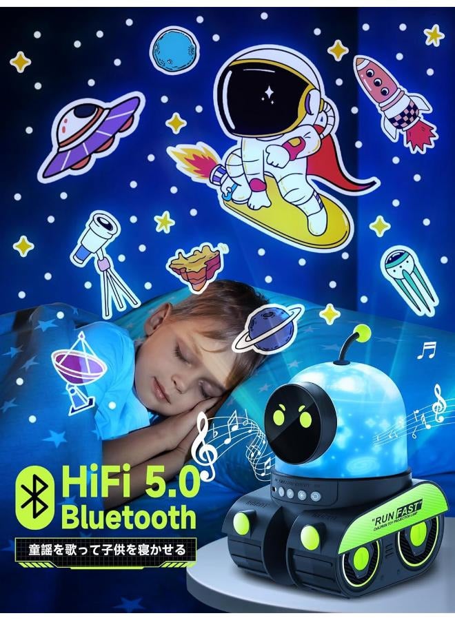 Planetarium for Home Children, 12 Types of Projection Film, Sleeping Night Light with Bluetooth Speaker, 6 Lighting Modes, Indirect Lighting Modes, Bedroom, Baby Shower, Boy, Birthday Gift - Image 3