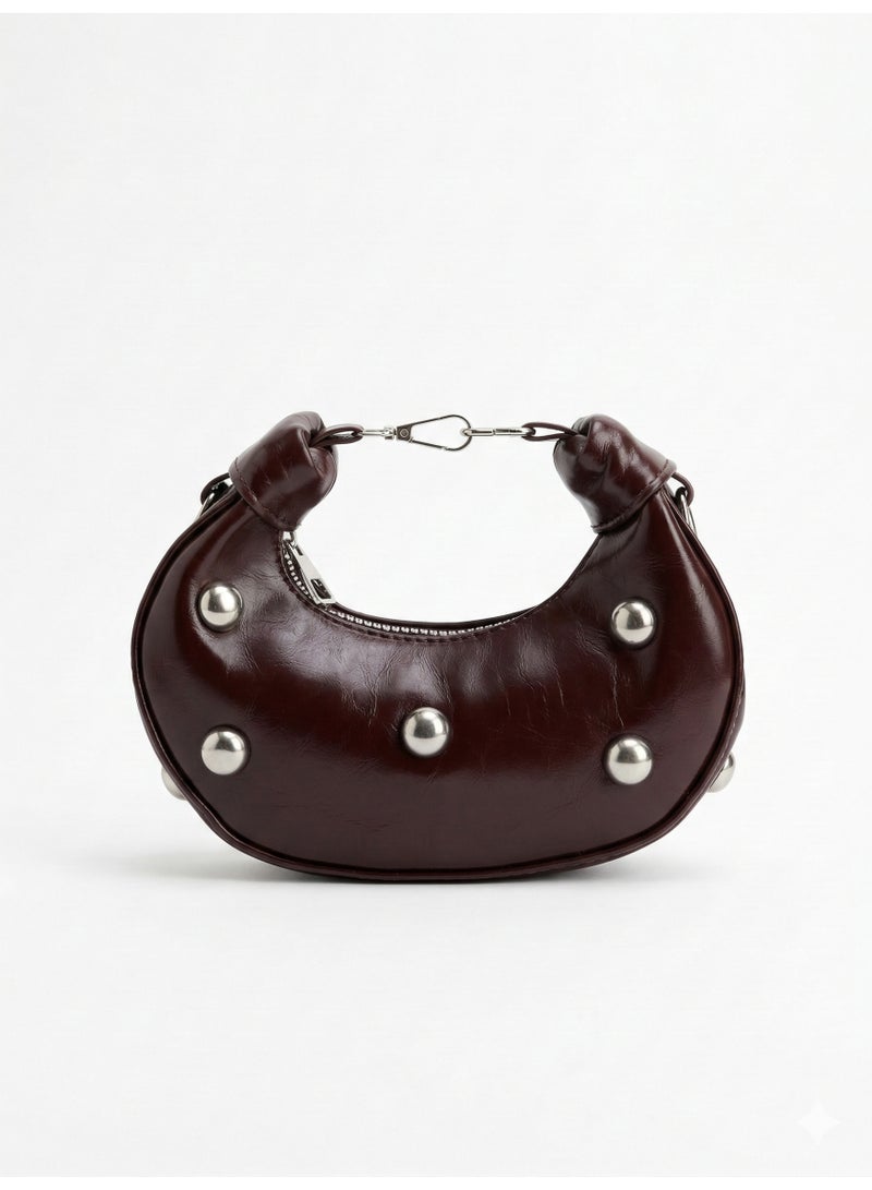 لايف ستيلاش  حقيبة كروس جلد صغيره - بني ZC-13 - Image 1