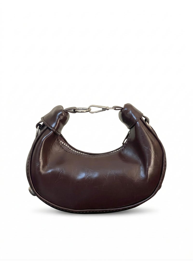 لايف ستيلاش  حقيبة كروس جلد صغيره - بني ZC-13 - Image 2