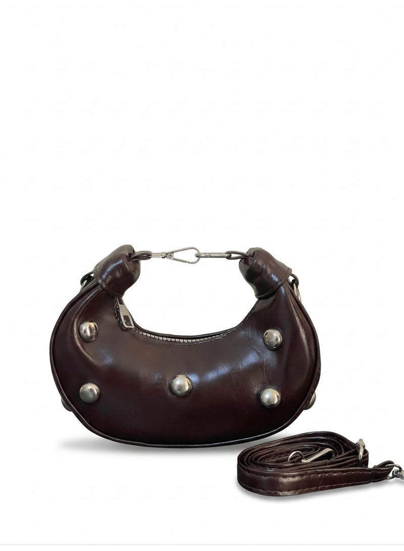 لايف ستيلاش  حقيبة كروس جلد صغيره - بني ZC-13 - Image 3