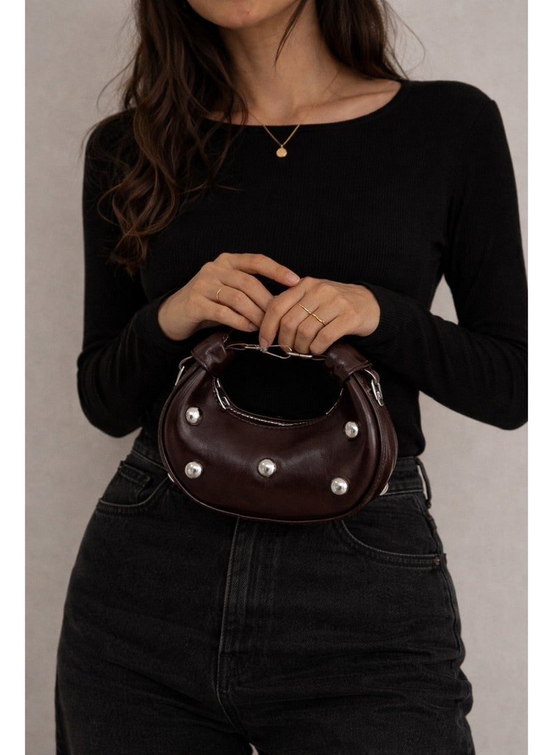 لايف ستيلاش  حقيبة كروس جلد صغيره - بني ZC-13 - Image 4