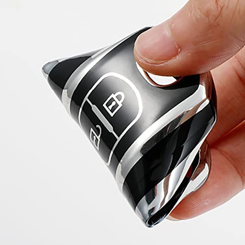 ontto Fit for Mitsubishi Key Fob Cover with Keychain for Outlander Key Case for Outlander Eclipse Cross TPU Remote Key Protector Anti-Scratched Purple - Image 5