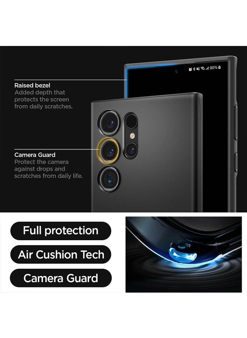 Spigen Thin Fit for Samsung Galaxy S24 ULTRA case cover (2024) - Black  - Image 5