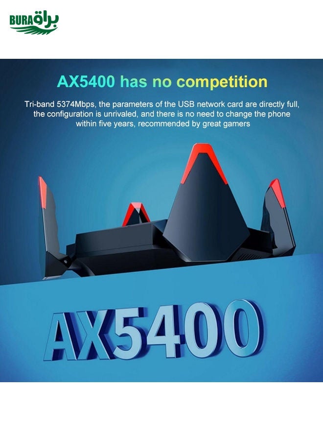 COMFAST CF-977AX 5400Mbps Tri-Band Wireless Network Card WiFi6 Type-C Adapter