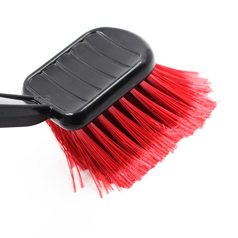 2pcs Durable Car Cleaning Brush Detail Brush Wheels Rims Interior and Exterior Cleaner for Auto Automobile Car (Black, Red) - Image 4