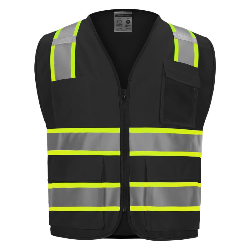 DPSAFETY High visibility Class 2 Safety Vest，Hi Vis Vest with 2 inch wide Reflective Strips，Construction vest for men - Image 5