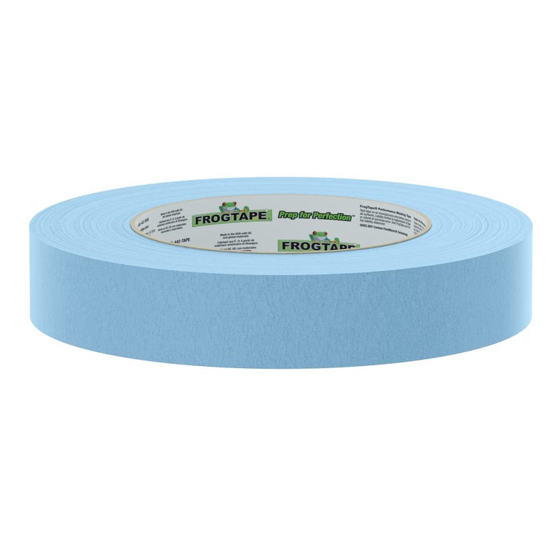 FrogTape FROGTAPE 250 Light Blue Moderate Temperature Performance Grade Masking Tape MediumHigh Adhesion 24mm x 55m 6 Rolls per Pack 105327  - Image 3