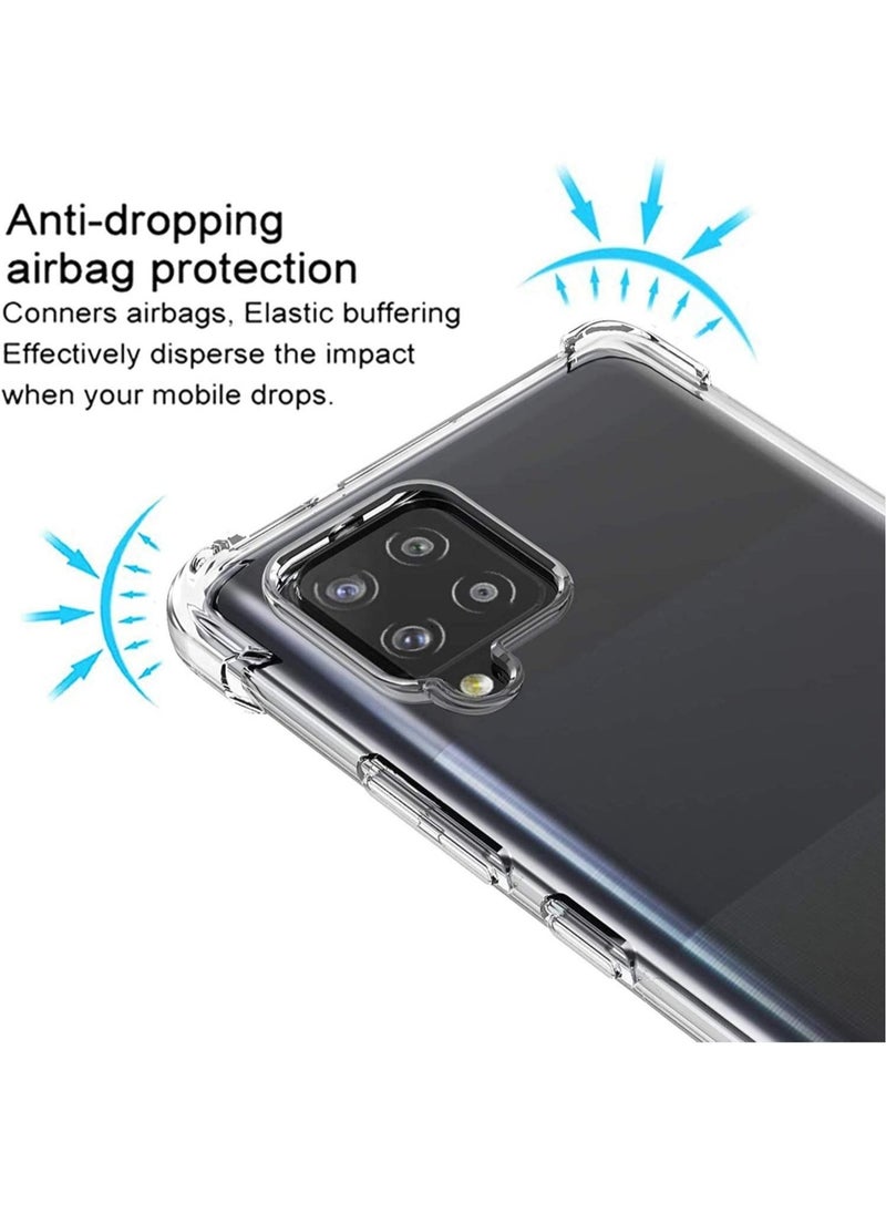 Raxoom Samsung Galaxy A42 Case Cover Protective Shock Absorption Bumper soft Transparent Case (Clear) - Image 2