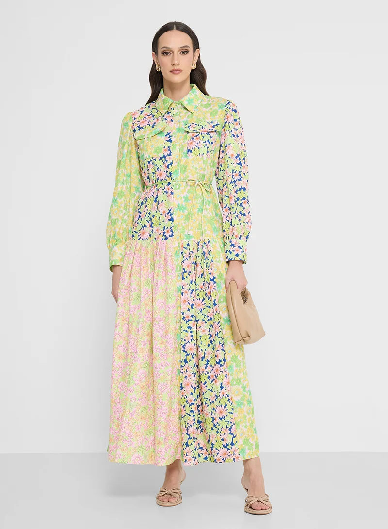 ELLA Ditsy Printed Dress