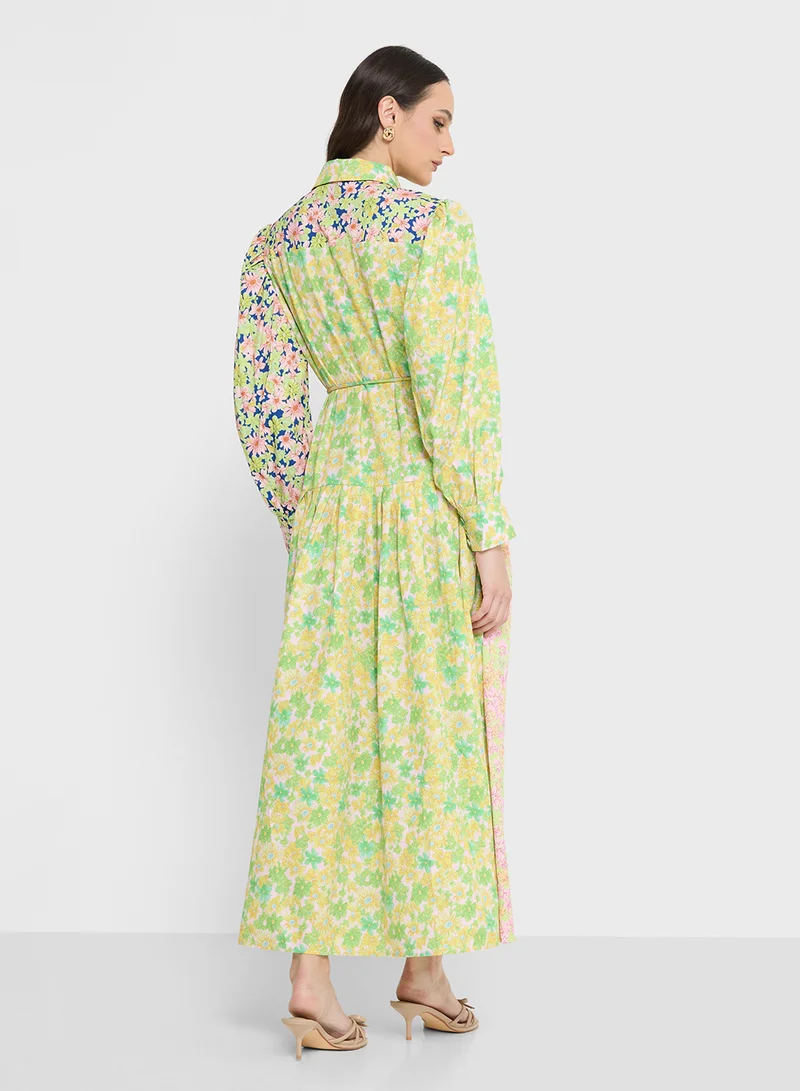 ELLA Ditsy Printed Dress