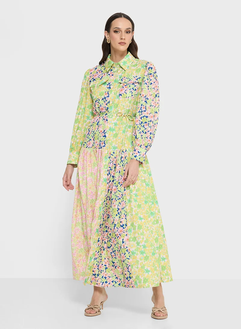 ELLA Ditsy Printed Dress