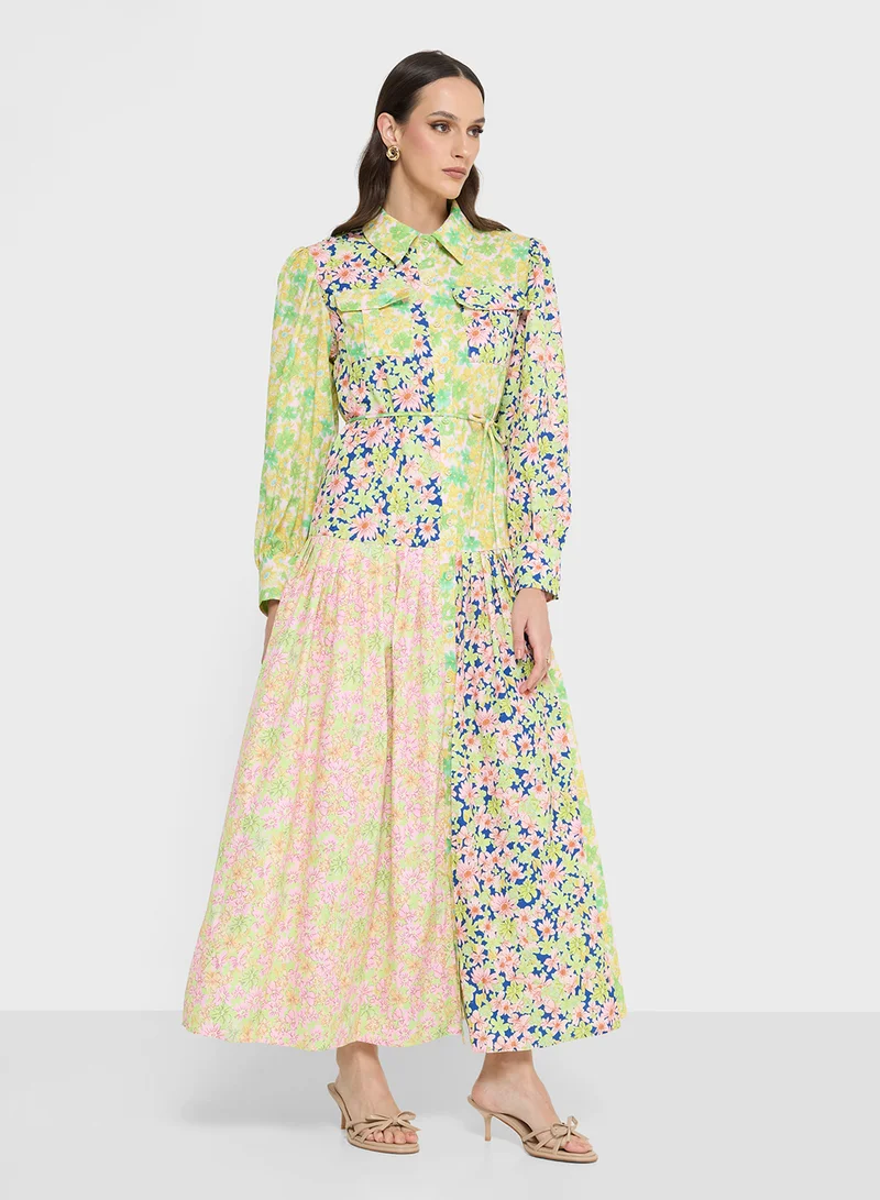 ELLA Ditsy Printed Dress