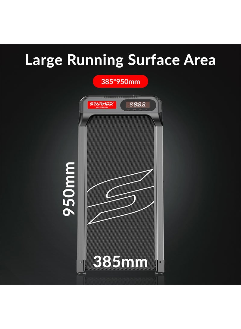 Sparnod Fitness STH-3004N 2-in-1 Walking Pad Treadmill for Home Use, 1–10 km/h, Foldable Rail, 7% Incline, LED Display, Bluetooth, Shock Absorption, 90kg User Capacity for Home & Office Use  - Image 5