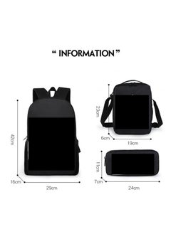 Generic Backpack for primary and secondary school students, backpack for children, anime cartoon backpack, pencil case  - Image 2