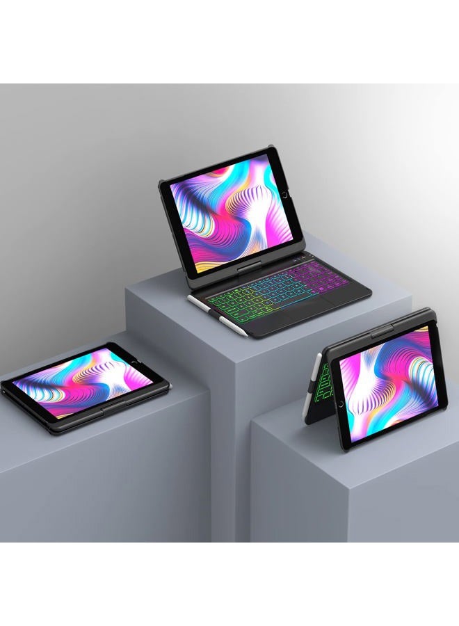 HotLife iPad 9th Generation Case with Keyboard 2021, iPad 10.2 8th Generation Case with Keyboard, iPad 7th Generation Touch Case with 360° Rotating Keyboard -10 Colors Backlit New iPad Keyboard 9th/8th/7th - Image 4